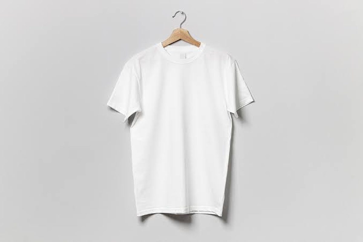 The same T-shirt clean, bright and pressed after Cleanthra